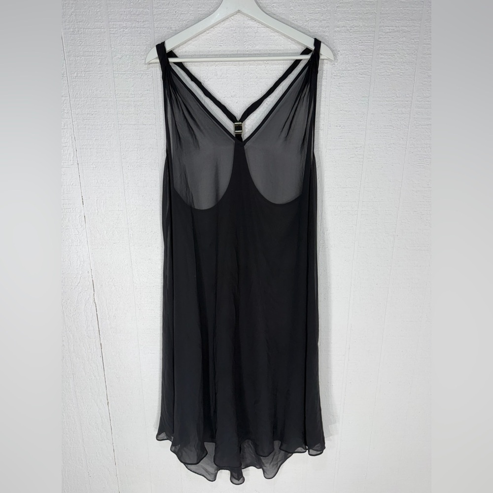 Victoria's Secret Sheer Chemise beach cover up black sizeM/L